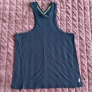 FP Movement by Free People Navy Flowy Tank Top Large
